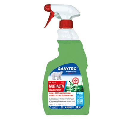 Sgrassatore disinfettante Multi Activ - 750 ml - Sanitec Casa e cucina/Detergenti e prodotti per la pulizia/Detergenti per la casa/Detergenti multiuso Eurocartuccia - Pavullo, Commerciovirtuoso.it