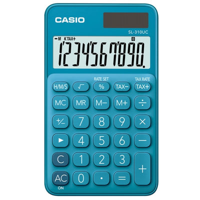 Calcolatrice tascabile SL-310UC - 10 cifre - blu - Casio Cancelleria e prodotti per ufficio/Elettronica per ufficio/Calcolatrici/Semplici Eurocartuccia - Pavullo, Commerciovirtuoso.it