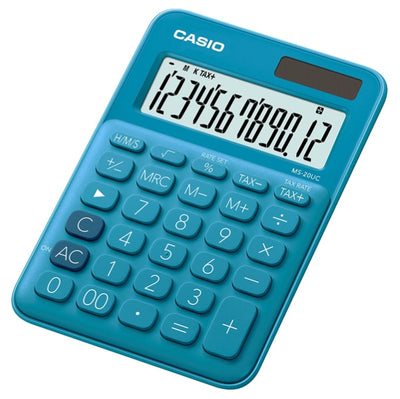 Calcolatrice da tavolo MS-20UC - 12 cifre - blu - Casio Cancelleria e prodotti per ufficio/Elettronica per ufficio/Calcolatrici/Finanziarie Eurocartuccia - Pavullo, Commerciovirtuoso.it