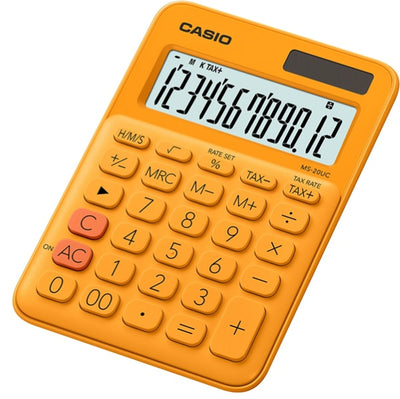 Calcolatrice da tavolo MS-20UC - 12 cifre - arancio - Casio Cancelleria e prodotti per ufficio/Elettronica per ufficio/Calcolatrici/Finanziarie Eurocartuccia - Pavullo, Commerciovirtuoso.it