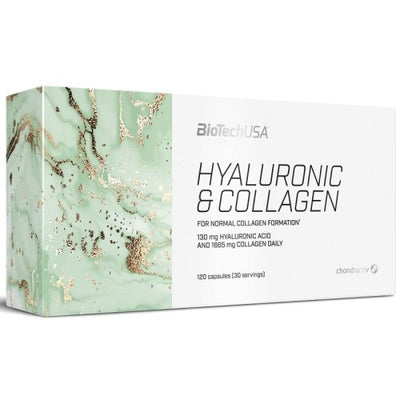 Hyaluronic & Collagen 100 capsula Salute e cura della persona/Vitamine minerali e integratori/Acido ialuronico Tock Black - Solofra, Commerciovirtuoso.it