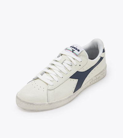 Scarpe sneakers Diadora Game Low Waxed white blue