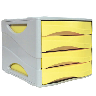 Cassettiera Keep Colour Pastel - 25x32 cm - cassetti 5 cm - grigio-giallo - Arda Casa e cucina/Arredamento/Studio/Mobiletti e credenze/Cassetti Eurocartuccia - Pavullo, Commerciovirtuoso.it