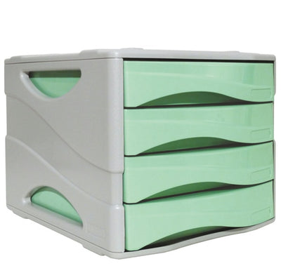 Cassettiera keep Colour Pastel - 25x32 cm - cassetti 5 cm - grigio-verde - Arda Casa e cucina/Arredamento/Studio/Mobiletti e credenze/Cassetti Eurocartuccia - Pavullo, Commerciovirtuoso.it