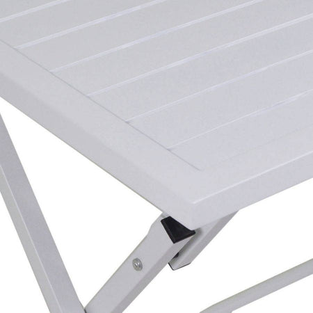 Tavolo rettangolare in alluminio - bianco opaco Vacchetti