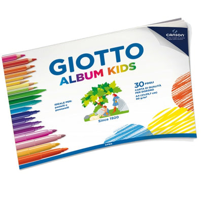 Album Kids 5+ - A4 - 90gr - 30 fogli - Giotto [multipack] 5 pezzi Casa e cucina/Hobby creativi/Disegno/Blocchi e libri da disegno Eurocartuccia - Pavullo, Commerciovirtuoso.it