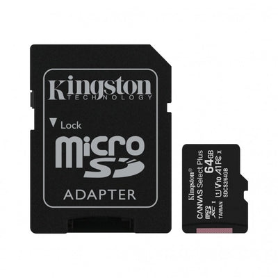KINGSTON MICROSD SCHEDA DI MEMORIA CANVAS SELECT PLUS 64GB | SDCS2-64GB