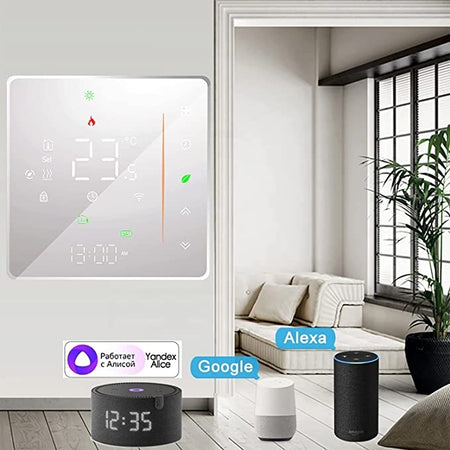 Termostato Wifi Per Caldaia A Gas Programmabile Con Alexa E Telefono App  Touch Illuminato Intelligente - commercioVirtuoso.it