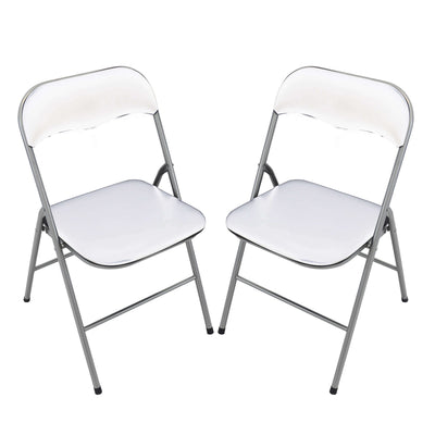 LUCIE - set di 2 sedie pieghevoli salvaspazio Bianco
