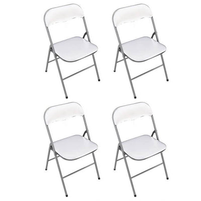 LUCIE - set di 4 sedie pieghevoli salvaspazio Bianco