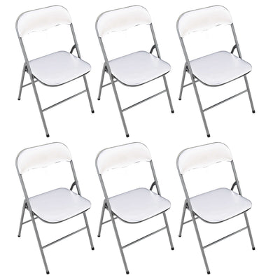 LUCIE - set di 6 sedie pieghevoli salvaspazio Bianco