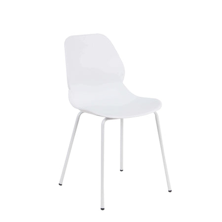 PAULE - set di 6 sedie moderne in plastica Bianco Milani Home