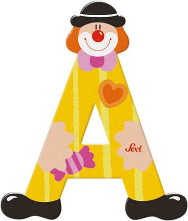 Lettera A Clown Figurina Multicolore Assortito Trudi