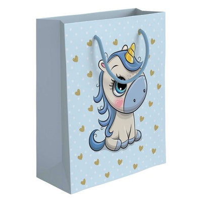 Shopper regalo Marpimar PLC87 Unicorn Boy Azzurro