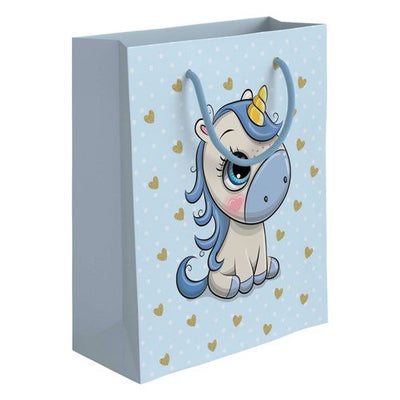 Shopper regalo Marpimar PLC88 Unicorn Boy Azzurro