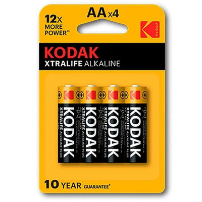 Kodak Xtralife Batterie Alkaline Battery AA LR6 Blister Con 4 Batterie Stilo Elettronica/Pile e caricabatterie/Pile monouso Kondorama - Martinsicuro, Commerciovirtuoso.it