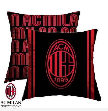 Cuscini arredo per letto divano cameretta 40x40 imbottiti prodotti ufficiali milan ac juvntus fc inter Milan Inter Juventus