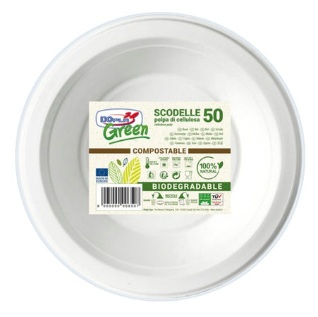 Scodelle biodegradabili - D 175 mm - Dopla Green - conf. 50 pezzi Casa e cucina/Stoviglie/Stoviglie monouso/Piatti Eurocartuccia - Pavullo, Commerciovirtuoso.it