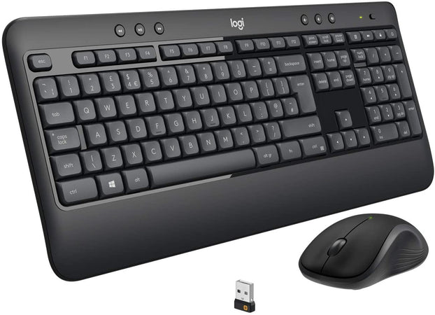LOGITECH Tastiera e mouse Wireless MK540 Advanced Nero e Grigio