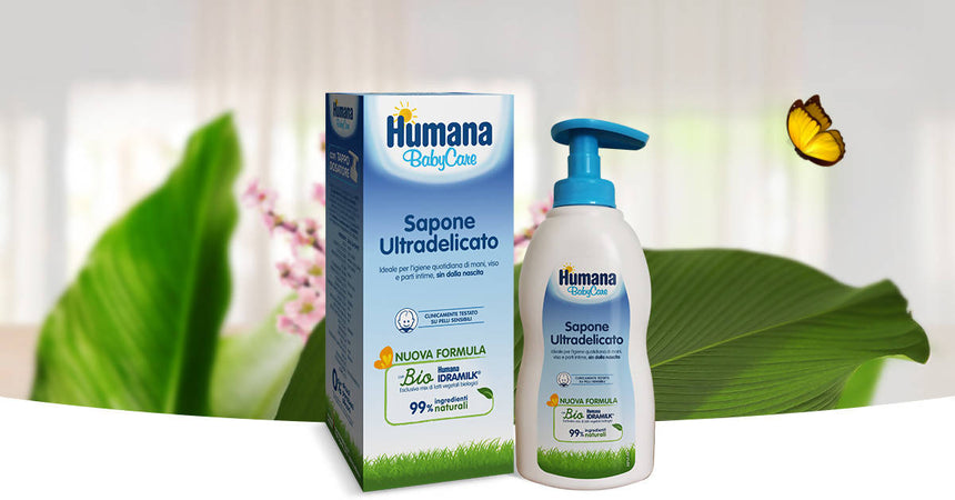 Humana Babycare Sapone Ultradelicato 300 Ml 99% Di Ingredienti Naturali Humana Bio Idramilk Igiene Sanitaria Gioia del Bimbo - Villa San Giovanni, Commerciovirtuoso.it