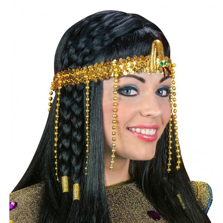 Copricapo da Egiziana con Perline Taglia Unica Widmann
