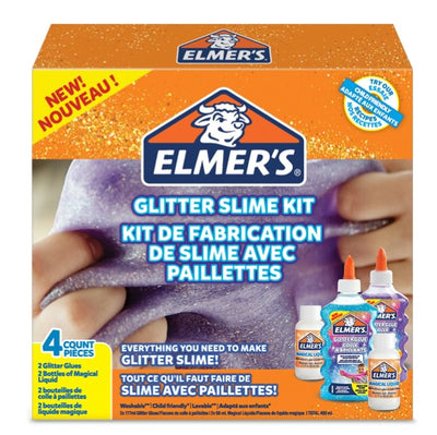 Glitter Slime Kit - Elmer's Cancelleria e prodotti per ufficio/Archivio ufficio e accessori per scrivania/Nastri colle elastici e graffette/Adesivi e colle/Adesivi spray Eurocartuccia - Pavullo, Commerciovirtuoso.it