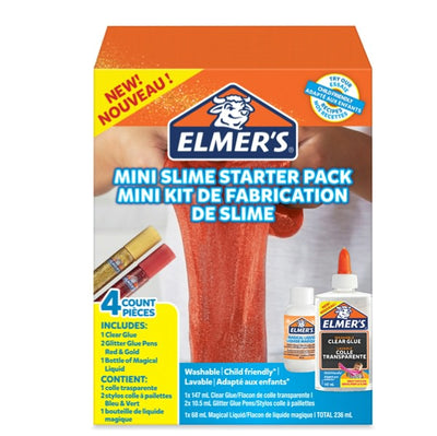 Mini Starter Slime Kit 1 - Elmer's Cancelleria e prodotti per ufficio/Archivio ufficio e accessori per scrivania/Nastri colle elastici e graffette/Adesivi e colle/Adesivi spray Eurocartuccia - Pavullo, Commerciovirtuoso.it