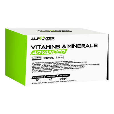 Vitamins & Minerals Advanced 90 capsule Salute e cura della persona/Vitamine minerali e integratori/Multivitamine e minerali Tock Black - Solofra, Commerciovirtuoso.it