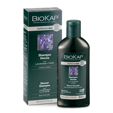 Biokap shampoo doccia  con Lavanda e Timo, 200 ml