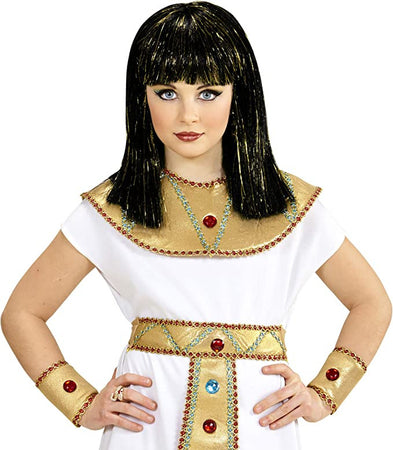 WIDMANN Parrucca Cleopatra Con Fili Di Lame'