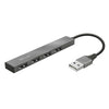 Hub Mini 4 porte Halyx - alluminio - Trust Elettronica/Informatica/Accessori/USB Hub Eurocartuccia - Pavullo, Commerciovirtuoso.it