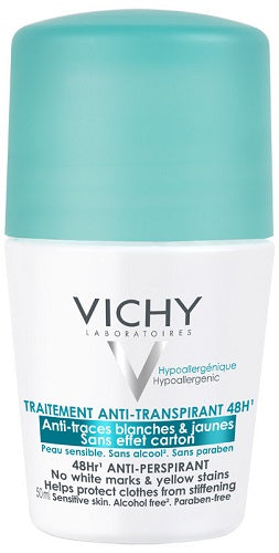 Vichy Deodorante 48h Anti-Traspirante 50 Ml Roll-On Contro La Sudorazione  Eccessiva Deodorante Uomo Donna Anti Macchia - commercioVirtuoso.it