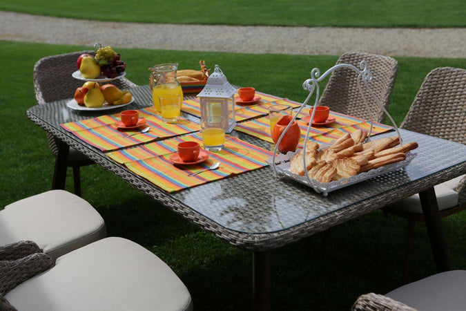 Tavolo da giardino Tirreno in polyrattan Vacchetti