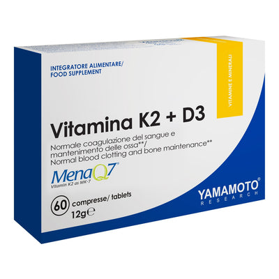 Vitamina K2 + D3 MenaQ7 60 compresse Salute e cura della persona/Vitamine minerali e integratori/Singole vitamine/Vitamina K Tock Black - Solofra, Commerciovirtuoso.it
