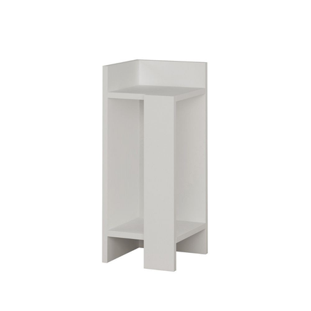 Tavolino comodino di design Elos bianco 25x25x60h sinistro