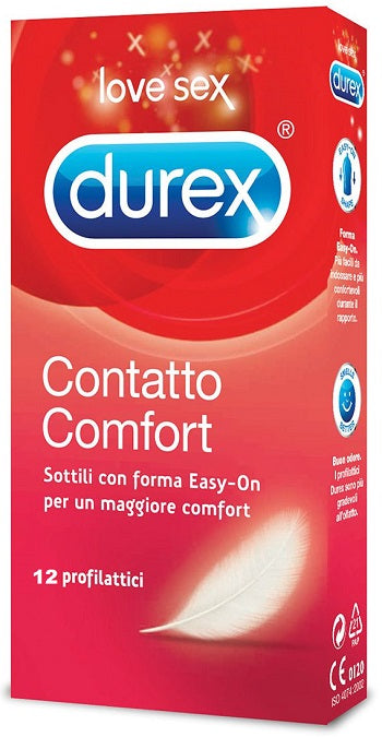 Durex Contatto Comfort 12Pz Preservativi Ultra sottili Facili da Indossare  Profilattici Super Sottili - commercioVirtuoso.it