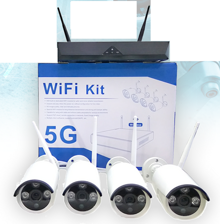 KIT 5G VIDEOSORVEGLIANZA 4 TELECAMERE WIRELESS FULL HD WIFI REMOTO IP LAN NVR Fai da te/Sicurezza e protezione/Sistemi di sicurezza domestica/Kit video per la sicurezza domestica/Videocamere di sorveglianza Zencoccostore - Formia, Commerciovirtuoso.it