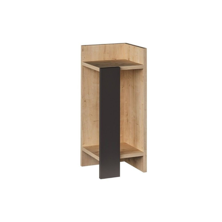 Tavolino comodino di design Elos colore rovere oak pannello antracite 25x25x60h destro Effezeta Italia