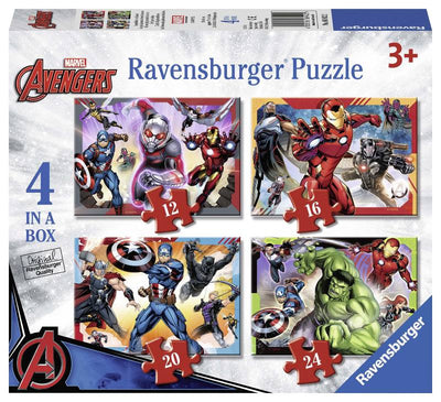 RAVENSBURGER Puzzle Marvel Avengers 4 Puzzle in A Box