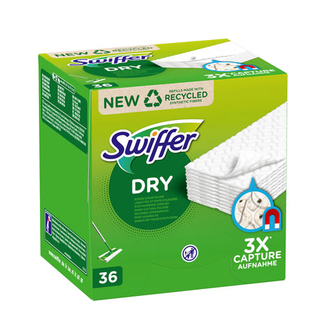 Swiffer Dry - scatola 36 panni ricarica usagetta Casa e cucina/Detergenti e prodotti per la pulizia/Strumenti di pulizia/Panni per pulizia Eurocartuccia - Pavullo, Commerciovirtuoso.it