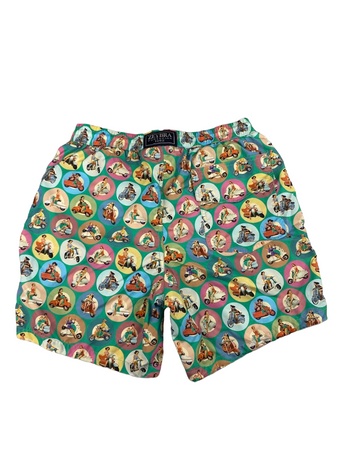 Boxer mare Uomo Zeybra Portofino 1962 - fantasia Bali - colore verde/multicolore Moda/Uomo/Abbigliamento/Mare e piscina/Pantaloncini e calzoncini Couture - Sestu, Commerciovirtuoso.it