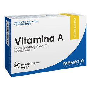 Yamamoto Research Vitamina a 1200mcg 60 Capsule Integratore Alimentare Retinolo Salute e cura della persona/Vitamine minerali e integratori/Singole vitamine/Vitamina A Tock Black - Solofra, Commerciovirtuoso.it