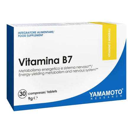 Yamamoto Research Vitamina B7 Biotina 400mcg 30 Compresse Salute e cura della persona/Vitamine minerali e integratori/Singole vitamine/Vitamina B/Vitamina B7 (Biotina) Tock Black - Solofra, Commerciovirtuoso.it