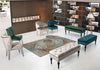 Set di 3 tavolini con contenitore Mariam con base in acciaio resistente e piano removibile Casa e cucina/Arredamento/Soggiorno/Tavoli e tavolini/Console e tavoli da divano Decor Space - Altamura, Commerciovirtuoso.it