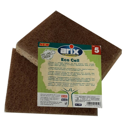 Spugna Eco Cell - abrasiva - Arix - conf. 5 pezzi Casa e cucina/Detergenti e prodotti per la pulizia/Strumenti di pulizia/Panni per pulizia Eurocartuccia - Pavullo, Commerciovirtuoso.it
