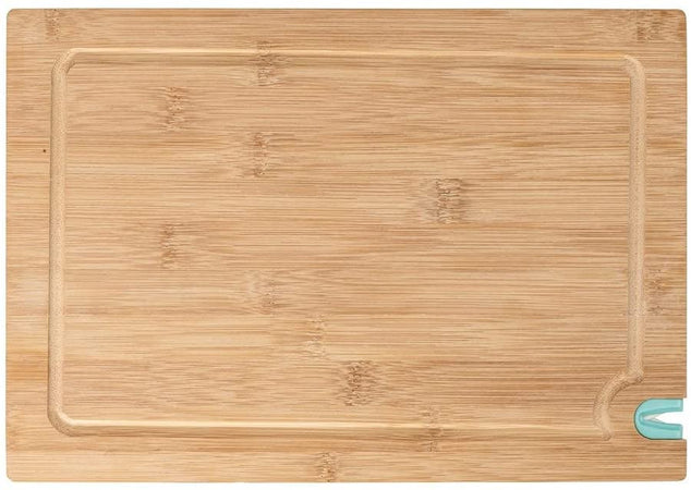 WENKO Tagliere in Bambù con affilacoltelli 33x23 cm