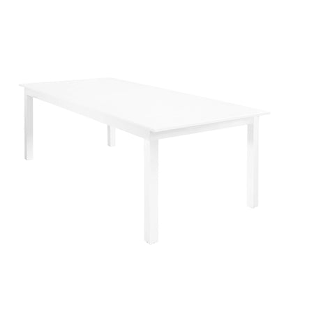 ARGENTUM - set tavolo da giardino allungabile 220/280x100 compreso di 8 poltrone in alluminio Bianco Milani Home