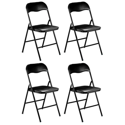 LUCIE - set di 4 sedia pieghevole salvaspazio Nero