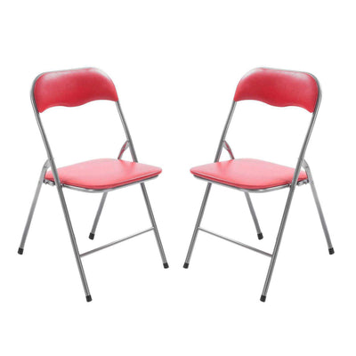 LUCIE - set di 2 sedie pieghevoli Rosso