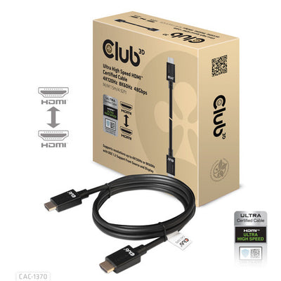CLUB3D Ultra High Speed HDMI 4K120Hz 8K60Hz 48Gbps